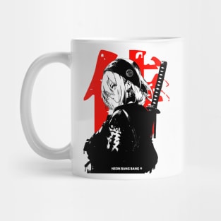 Cyberpunk Girl Samurai Warrior Anime Streetwear Mug